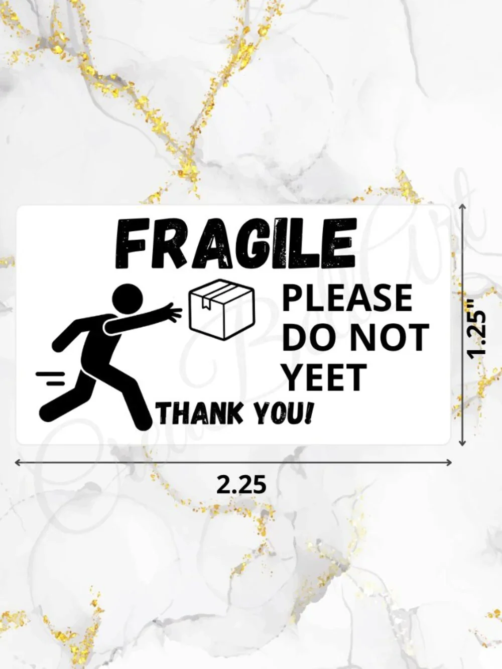 100 Fragile Stickers for Packaging | Small Business Labels